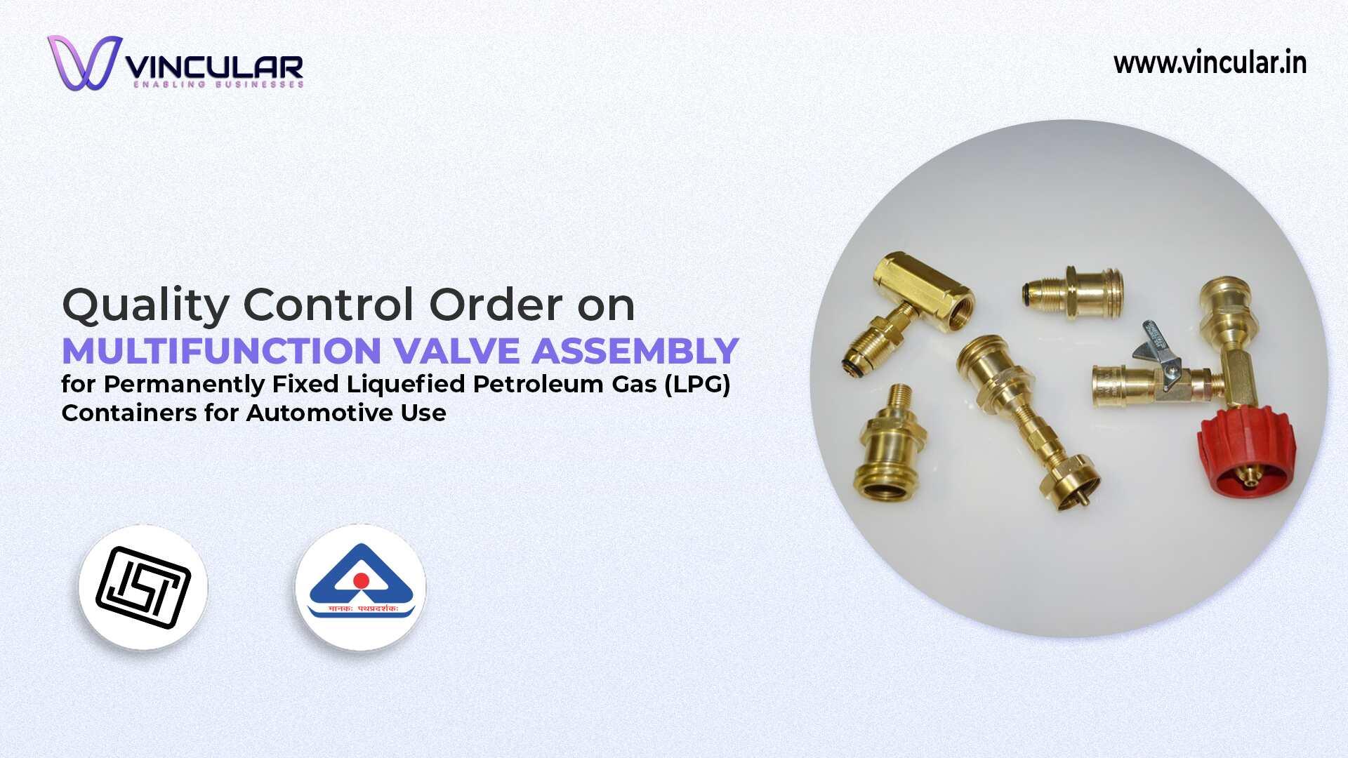 BIS-ISI Certification for LPG Multifunction Valve Assembly