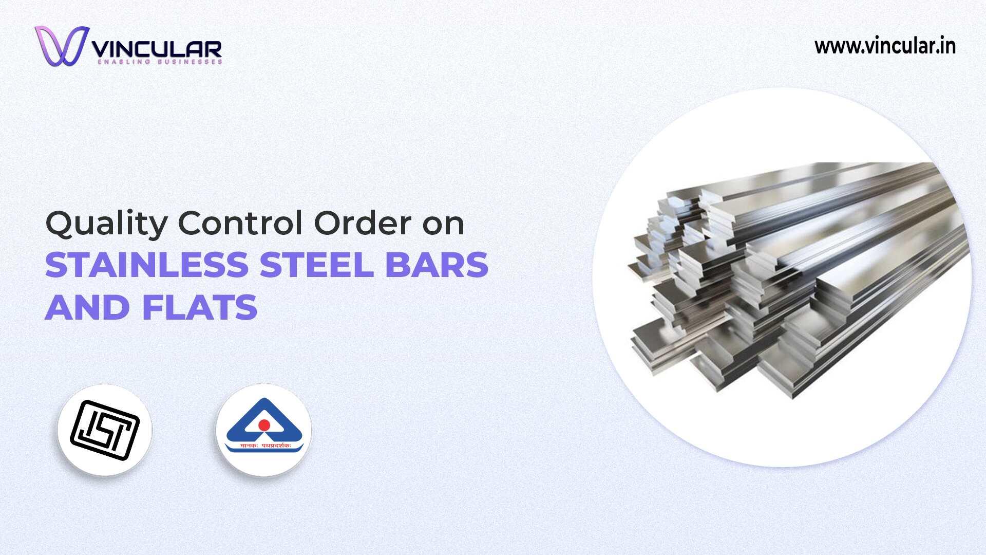 BIS-ISI Certificate for Stainless Steel Bars and Flats