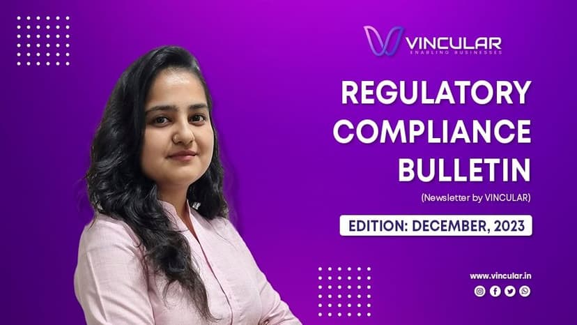 REGULATORY COMPLIANCE BULLETIN (Newsletter – December 2023)