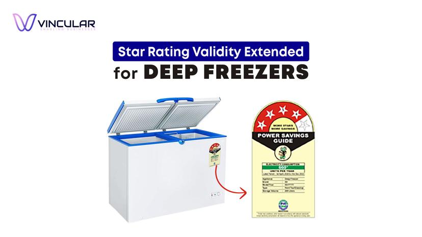 Star Rating Validity Extended for Deep Freezers