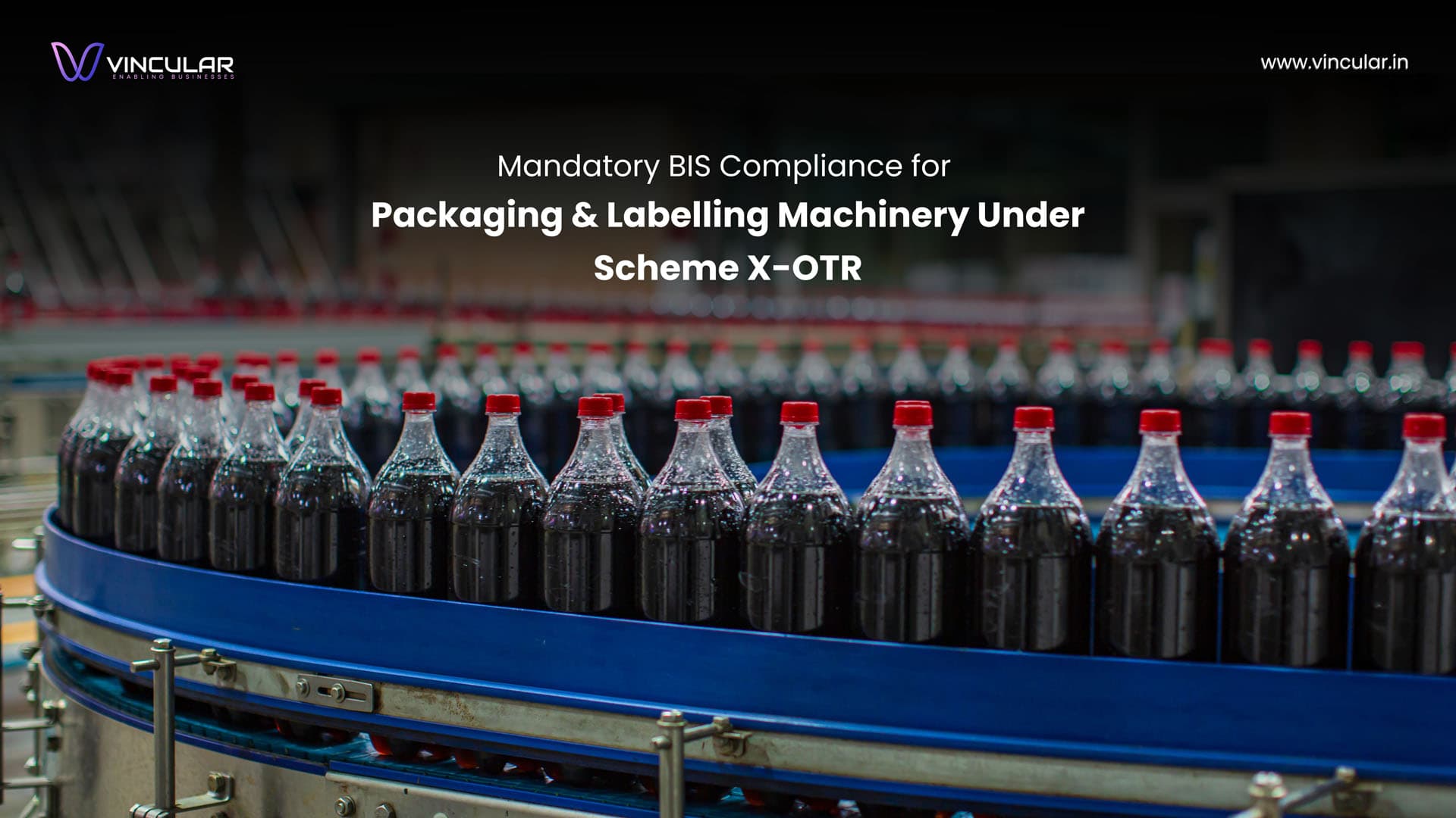 A Mandatory BIS Scheme X – OTR certification - machinery for filling, closing, sealing, labelling bottles, packing or wrapping.