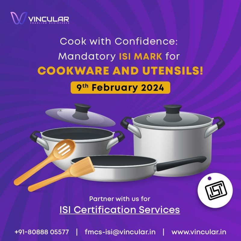 Quality Control Order for Cookware and Utensil