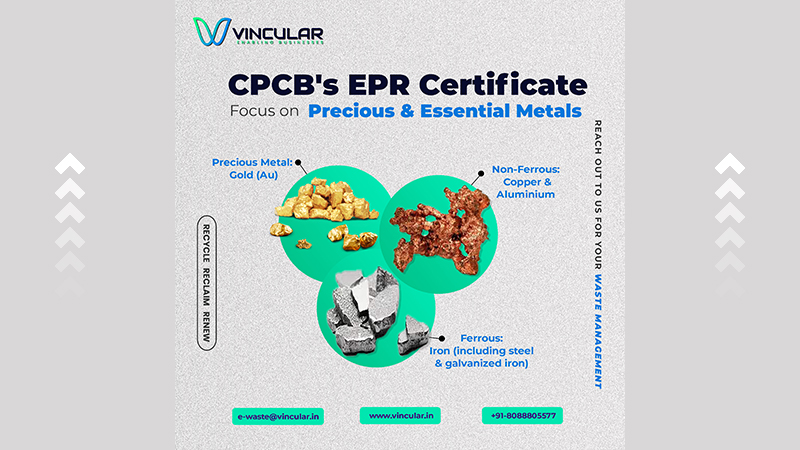 CPCB's EPR Certificate on Precious & Essential Metals