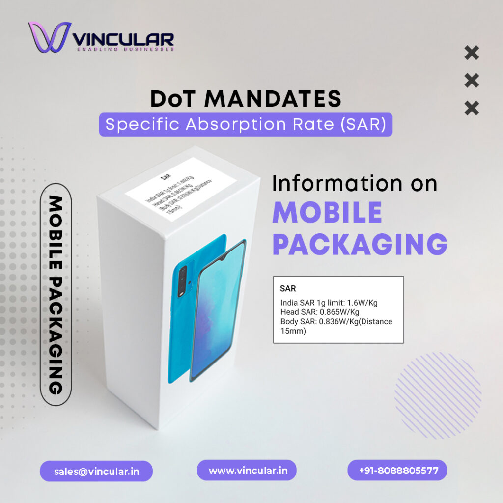 DoT Mandates Specific Absorption Rate (SAR) Information on Mobile Packaging    