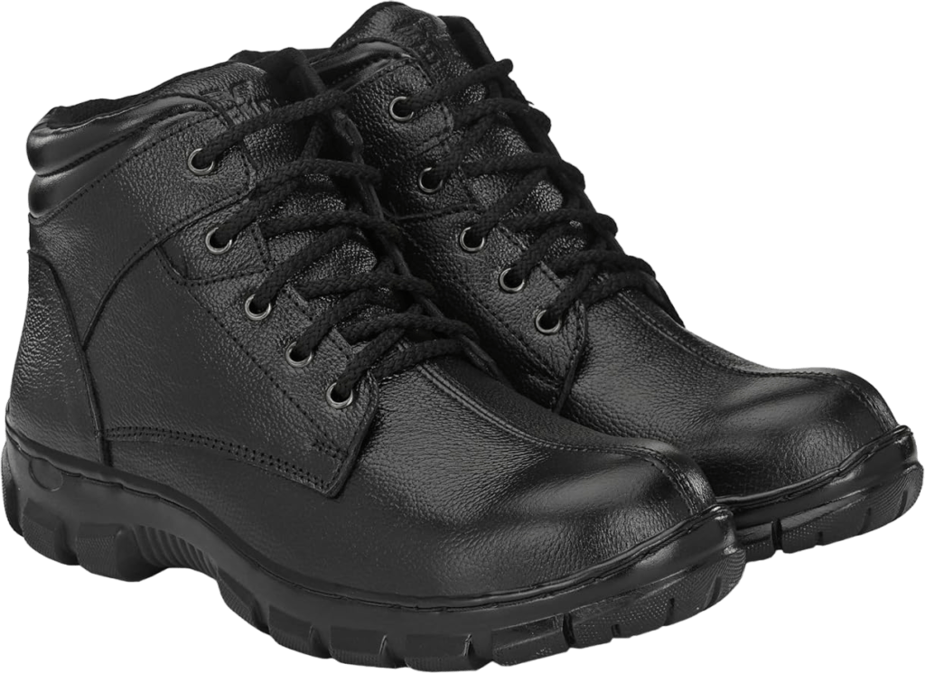 Quality Control Order on Leather safety boots and shoes for heavy metal industries