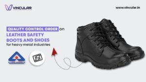 QCO for Leather safety boots and shoes for heavy metal industries