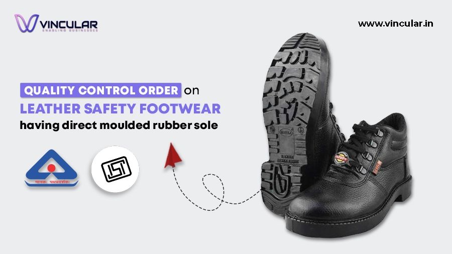 QCO for Leather Safety Footwear with Direct Molded Rubber Sole