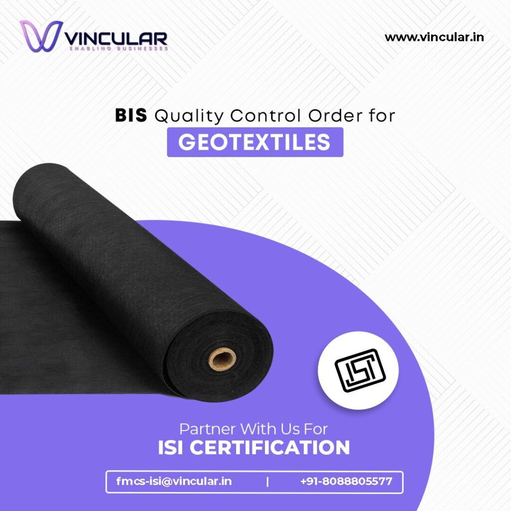 BIS Quality Control Order for Geotextiles