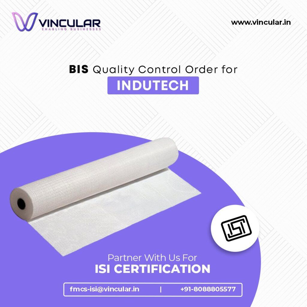 BIS Quality Control Order for Indutech