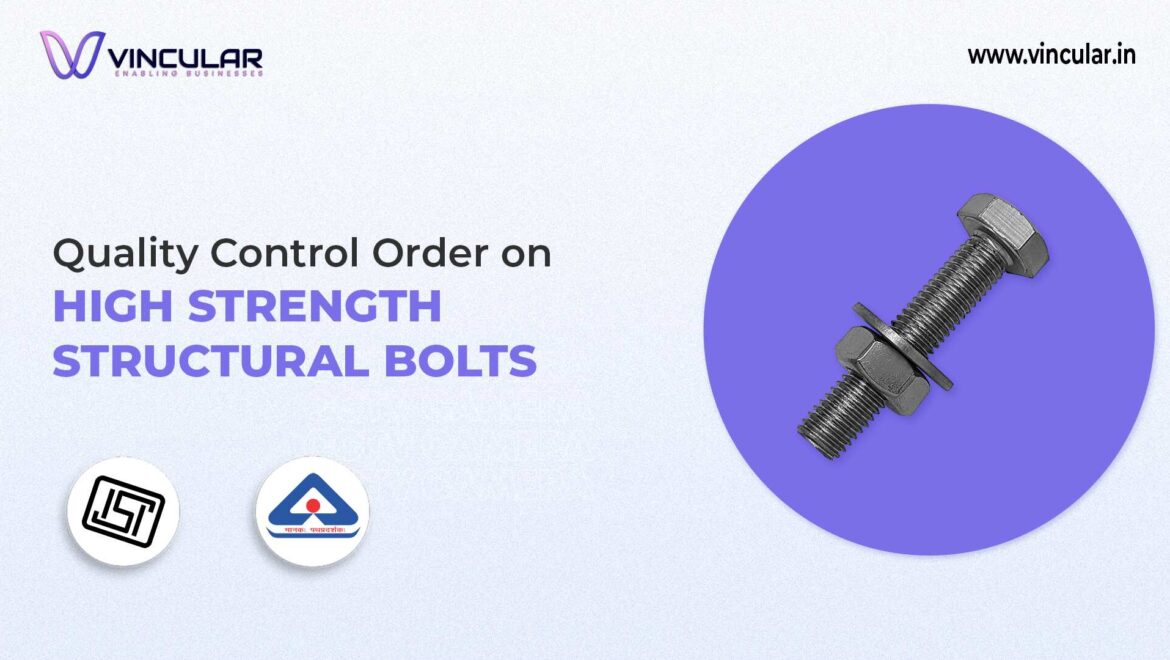 BIS-ISI Certificate for High Strength Structural Bolts