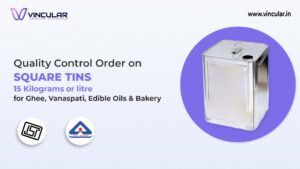 BIS-ISI Certificate for 15 kg/L Square Tins for Ghee, Oils & Bakery