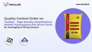 BIS-ISI Certificate for HDPE/PP Woven Sacks for 50 kg Cement