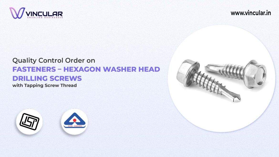 BIS-ISI Certificate for Cross-Recessed Drilling Screws – Raised Countersunk Head