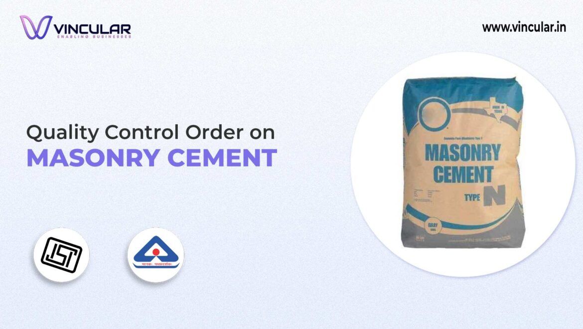 BIS-ISI Certificate for Masonry Cement